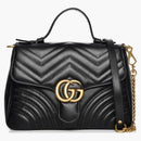 Gucci Gg Marmont Small Top Handle Bag Black