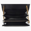 Gucci Gg Marmont Wallet On Chain Matelasse Black