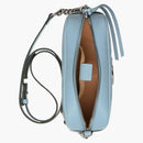 Gucci Marmont Cierre alrededor del bolso de hombro GG Pequeño Pastel Azul