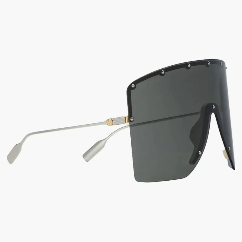 Gucci maskformade solglasögon svart/silver (705386 i3330 8012)