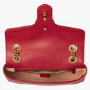 Gucci Gg Marmont Small Matelasse Bag Hibiscus Red