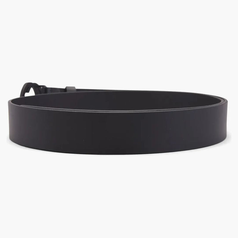 Gucci Matte Black Interlocking G Belt Leather 1.5W Black