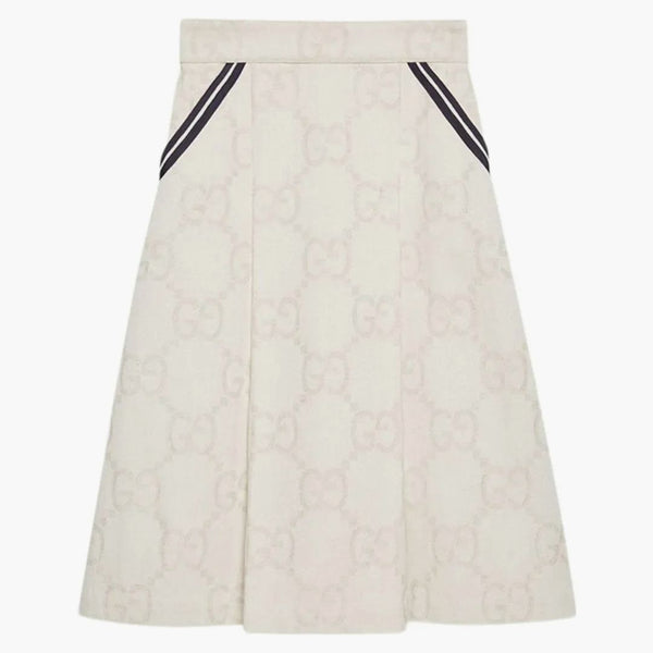 Sukně gucci maxi gg bílá