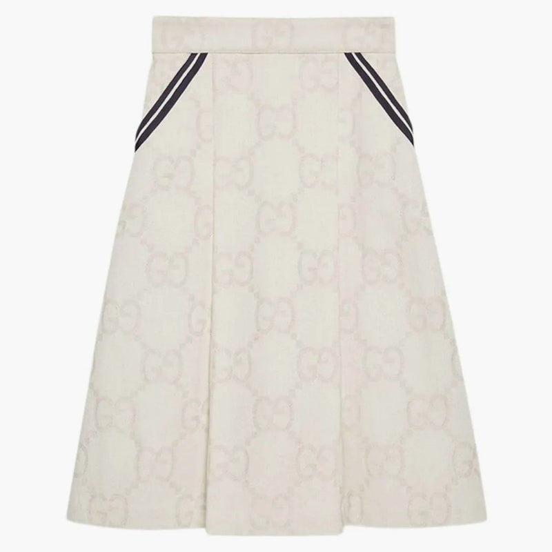 Sukně gucci maxi gg bílá