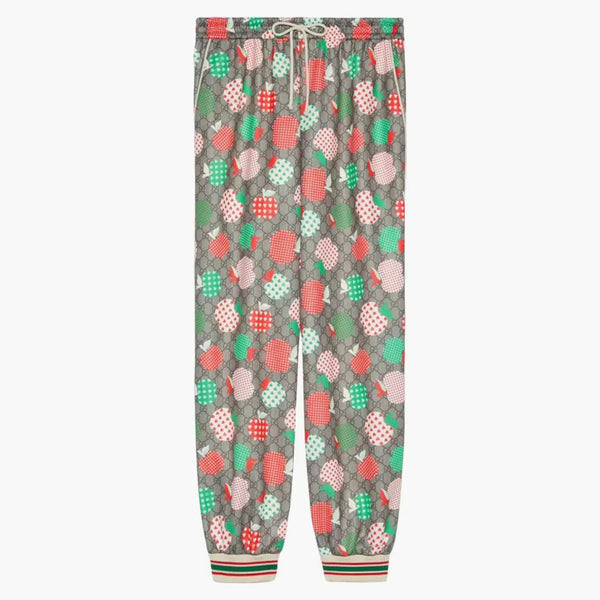 Gucci Men's Gucci Les Pommes Jogging Pant Red/beige/brown