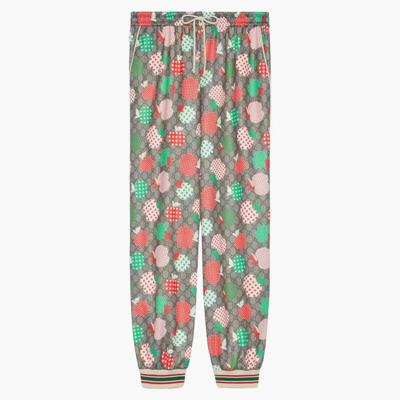 Gucci Men's Gucci Les Pommes Jogging Pant Red/beige/brown