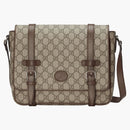 Gucci Messenger Bag GG Supreme canvas beige/eBony