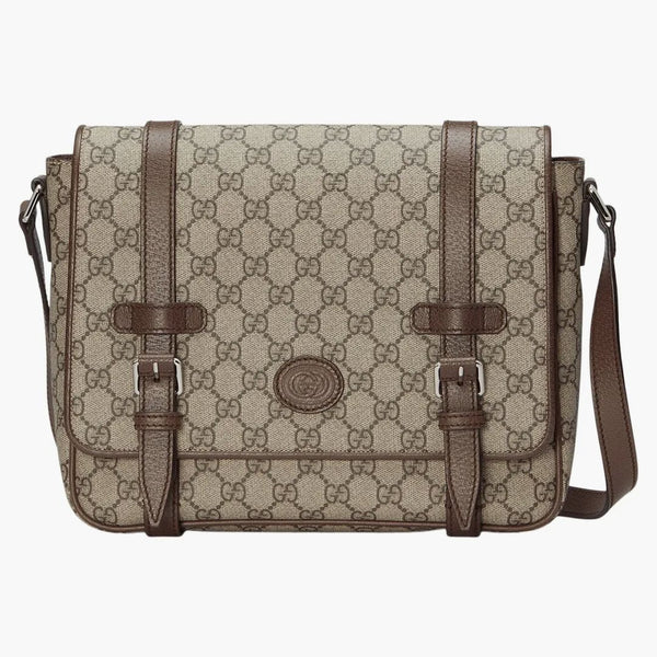 Gucci Messenger Bag GG Supreme Canvas Beige/Ebony