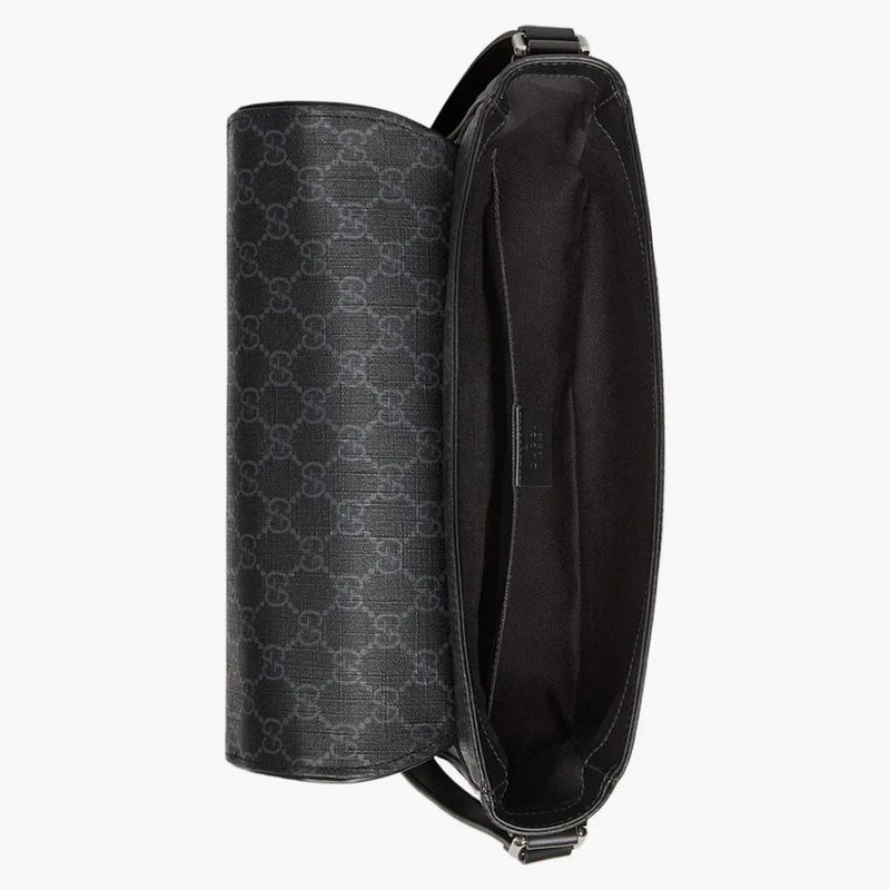 Gucci Messenger Bag Gg Supreme Canvas Black/grey