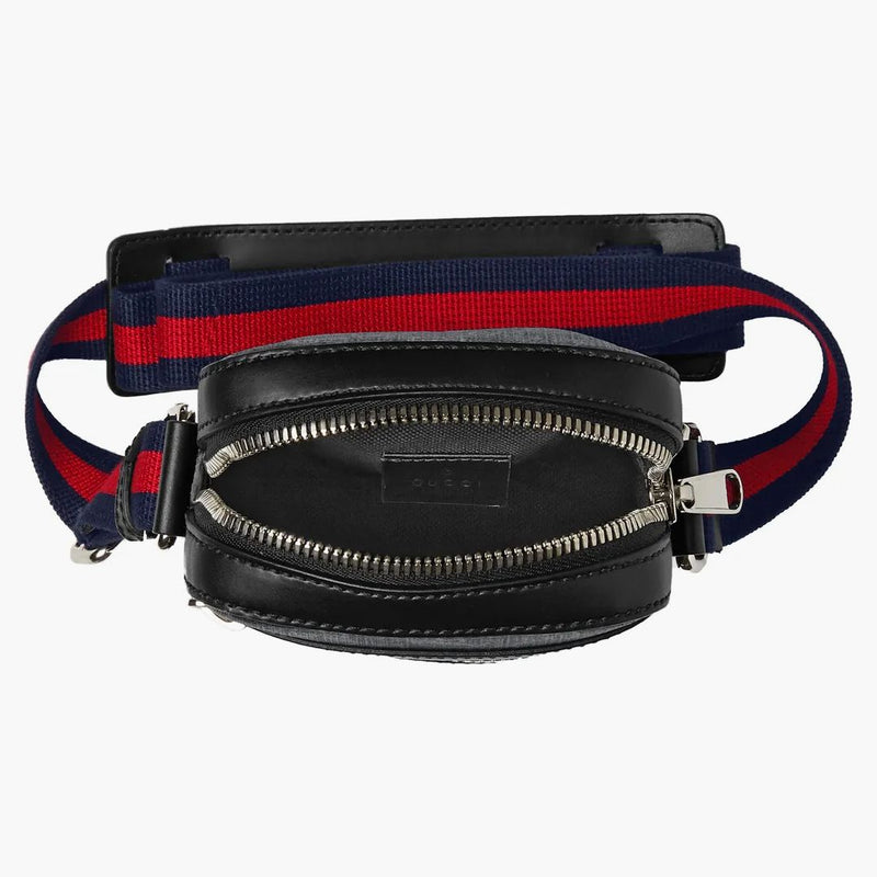 GUcci Messenger GG Supreme Blue/Red Web Small Black