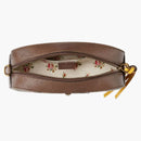 Gucci Messenger Gg Supreme Green/red Web Strap Brown/yellow