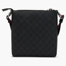 Gucci Messenger GG Supreme pequeño negro/gris