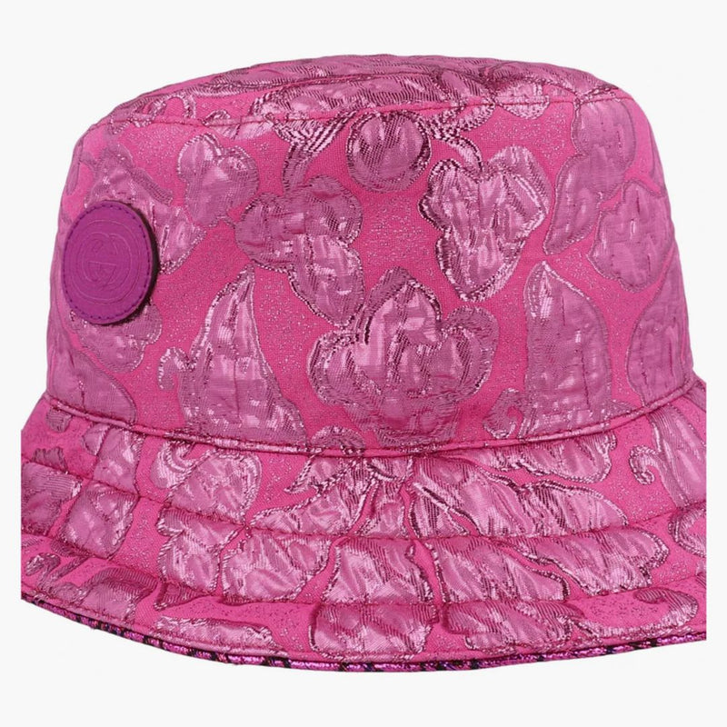 Gucci Metallic GG Bucket has pink