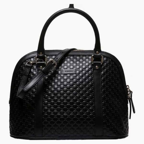 Gucci Microguccisima kupolväska svart