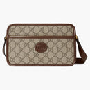 Mini borsa Gucci con g beige/ebano