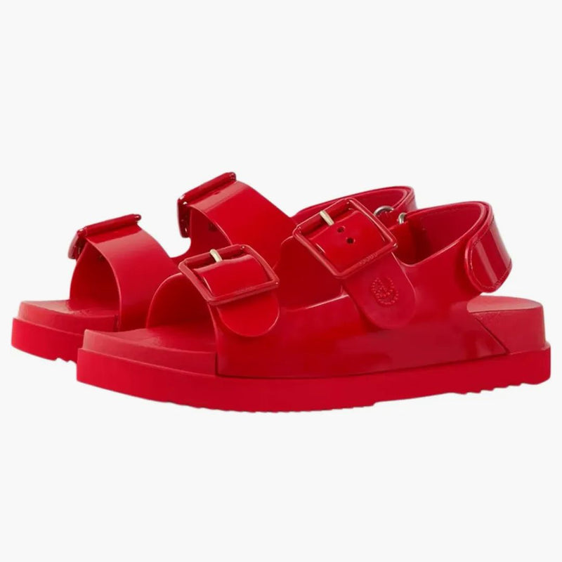 Gucci mini double g sandałowa czerwona guma