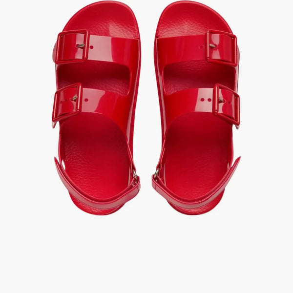 Gucci Mini Double G Sandal Red Rubber