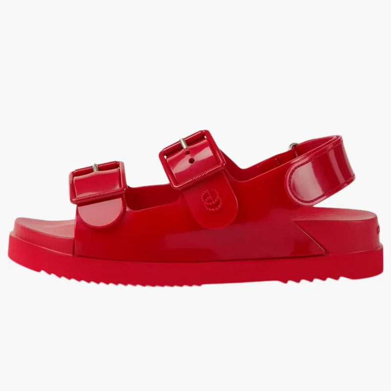 Gucci mini double g sandałowa czerwona guma