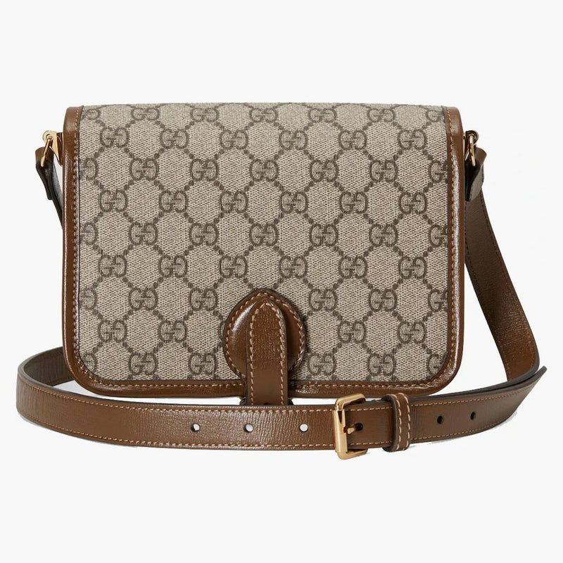 Gucci Mini Shoulder Bag With Interlocking G Beige/ebony