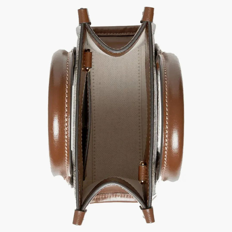 Gucci Mini Tote Bag With Interlocking G Beige/ebony