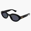 Gucci Minimal GG Logo Oval Sunglasses Black (GG1579S-001)