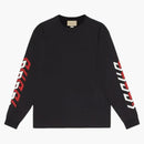 Gucci Mirror Logo-Print CrewNeck Black/Red/White