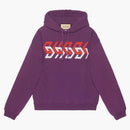 Gucci Mirror Logo-Print Hoodie Purple/Red/White