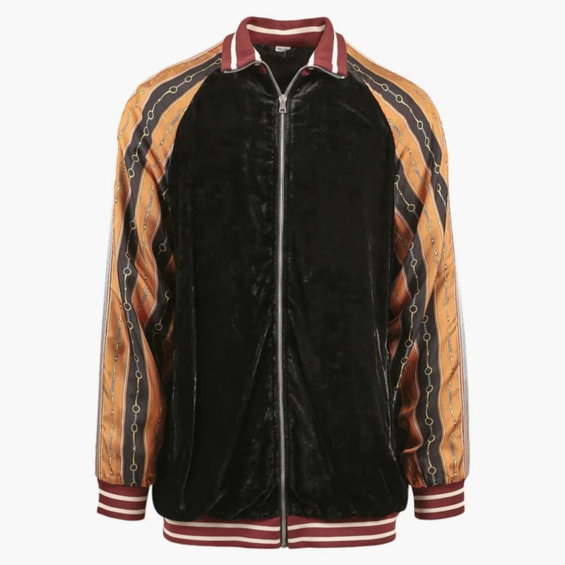 Gucci Mixed Media Track Jacket Black