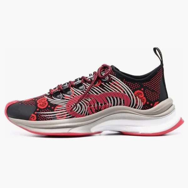 Gucci Monogram Sneakers Black Red (Women's)