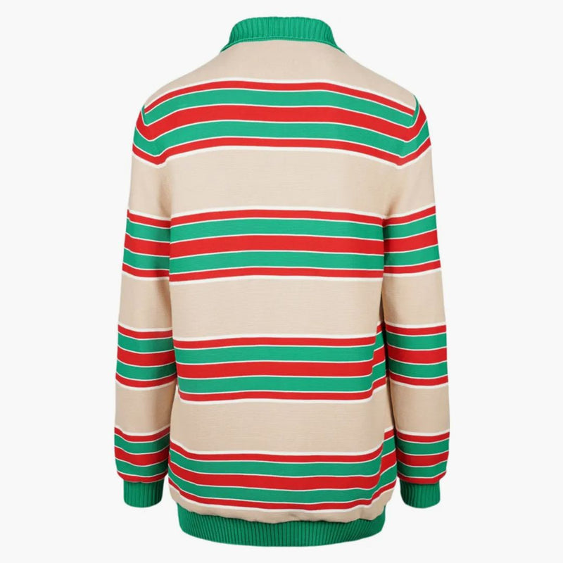 Gucci Multi randig tröja Grön/elfenben