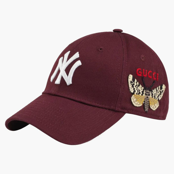 Gucci ny Yankees broderad fjäril baseballmössa
