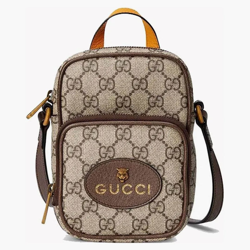 Gucci Neo Vintage GG Supreme Small Crossbody Beige