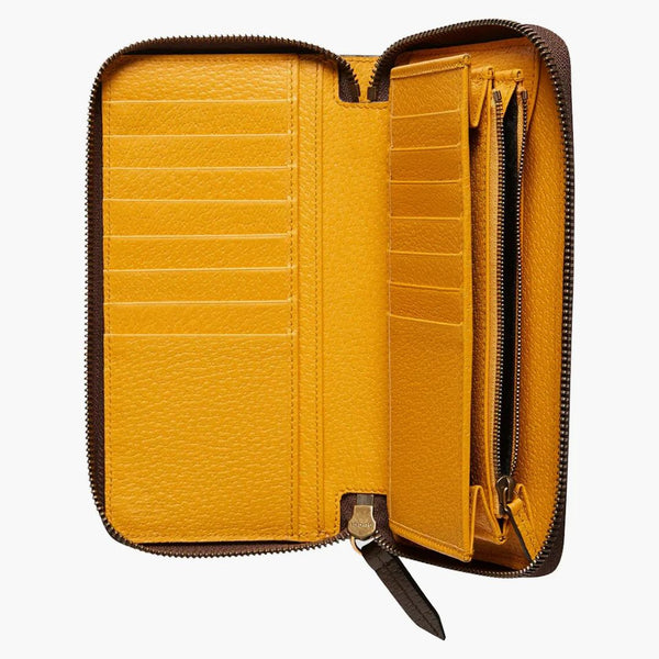Gucci Neo Vintage Gg Supreme Zip Around Wallet Beige/ebony