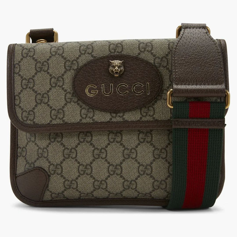 Gucci Neo Vintage Messenger GG Supreme Small Beige/Ebony