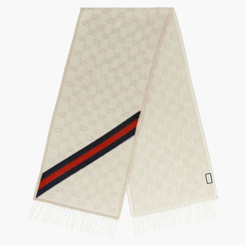 Gucci Nikky Wool Scarf Sand/blue