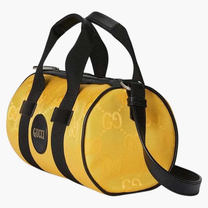 Gucci fuori dalla borsa a traversa della griglia gialla