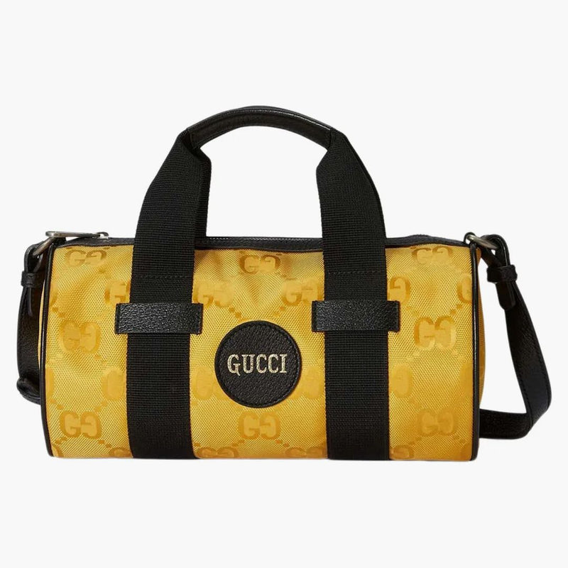 Gucci fuori dalla borsa a traversa della griglia gialla