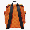 Gucci fuori dallo zaino a griglia arancione