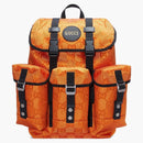 Gucci fuori dallo zaino a griglia arancione