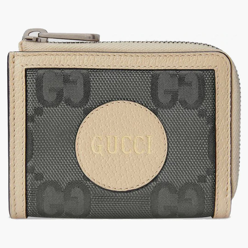 Gucci från rutnätet mini plånbok mörkgrå