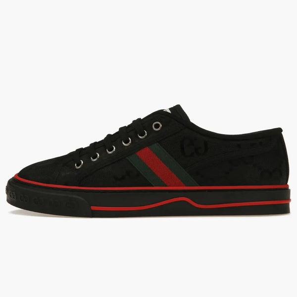 Gucci z Grid Tennis 1977 Low Econyl Black GG zielony czerwony