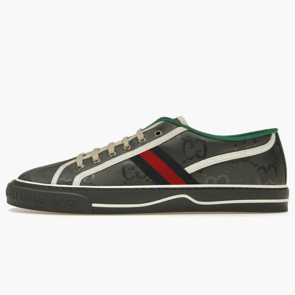 Gucci z Grid Tennis 1977 Low Econyl ciemnoszary GG Blue Red White