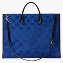 Gucci fuera de la cuadrícula Bolsa muerta azul