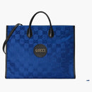 Gucci fuera de la cuadrícula Bolsa muerta azul