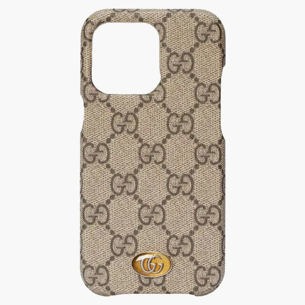 Case de Ophidia de Gucci para iPhone 13 Pro Beige/Ebony