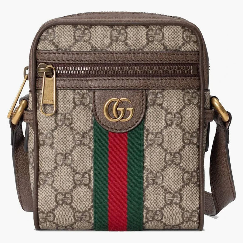 Gucci Ophidia GG ramenní taška Beige/Eben