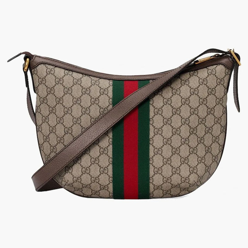 Gucci Ophidia GG Shoulder Bag Small Beige/Ebony