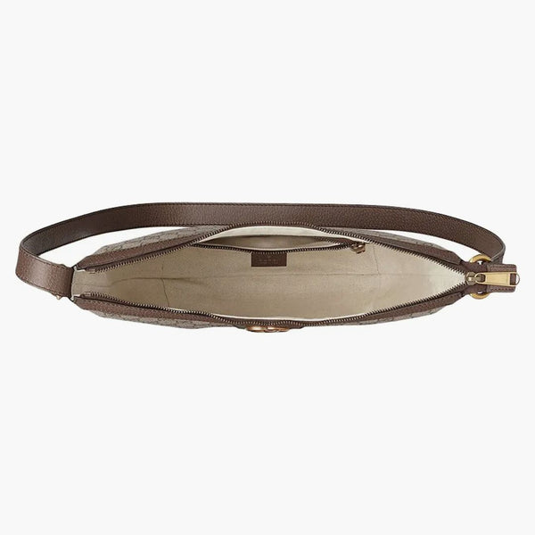 Gucci Ophidia gg axelväska liten beige/ebenholts