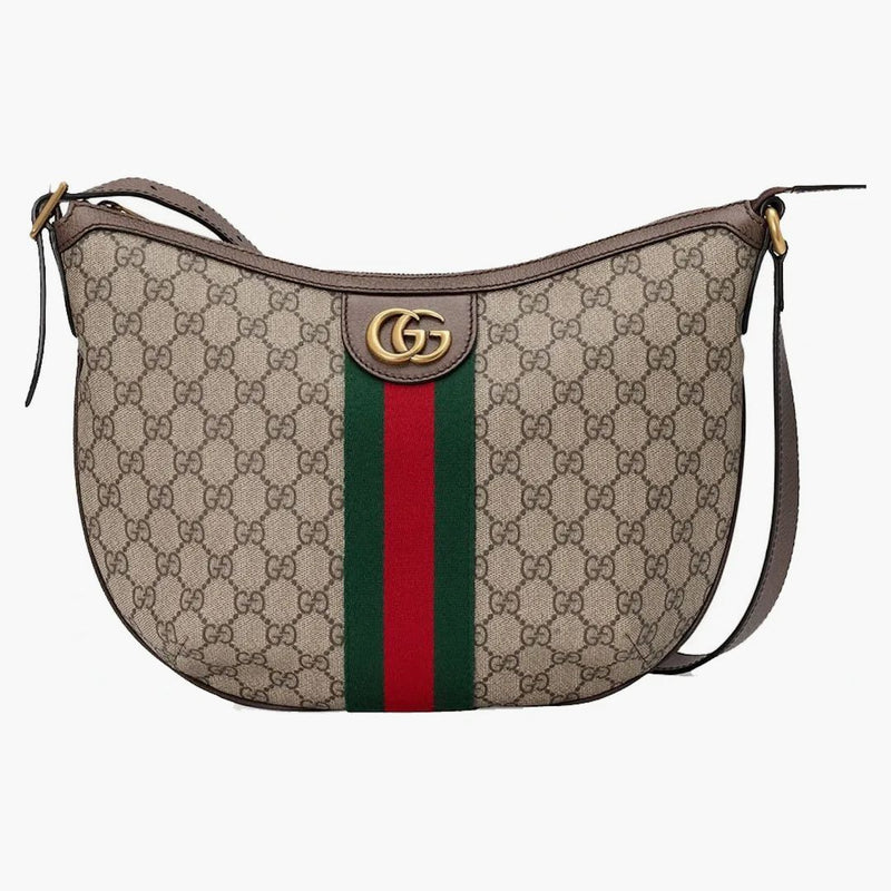 Gucci Ophidia GG Shoulder Bag Small Beige/Ebony