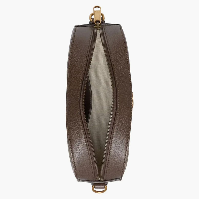 Gucci Ophidia GG Malá taška na rameno béžová/eben